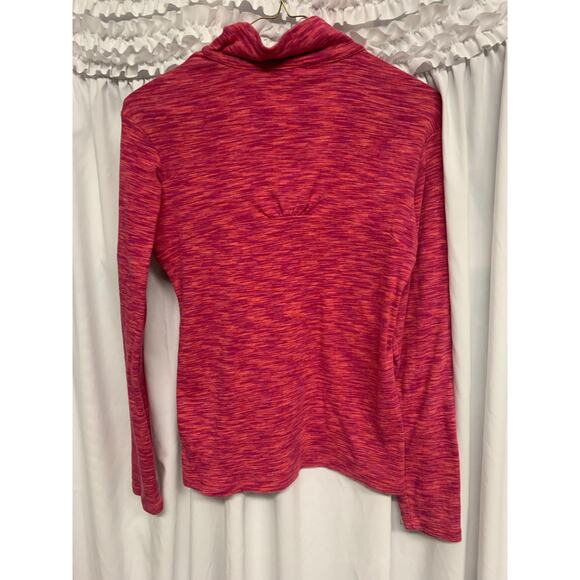 Columbia Women’s Omni-Wick Quarter Zip Pink Heather Long Sleeve Active Top M - Picture 3 of 5